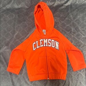 Kids Clemson Orange Zip-Up Hoodie 12-18M